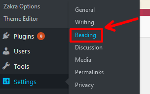 reading settings