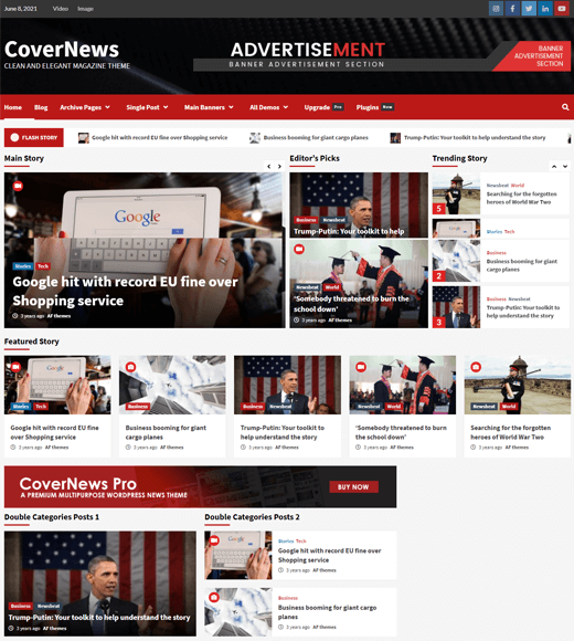 CoverNews WordPress Theme