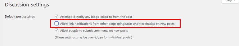 Allow Link Notification