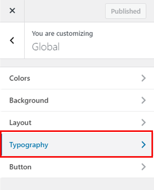 Global Typography