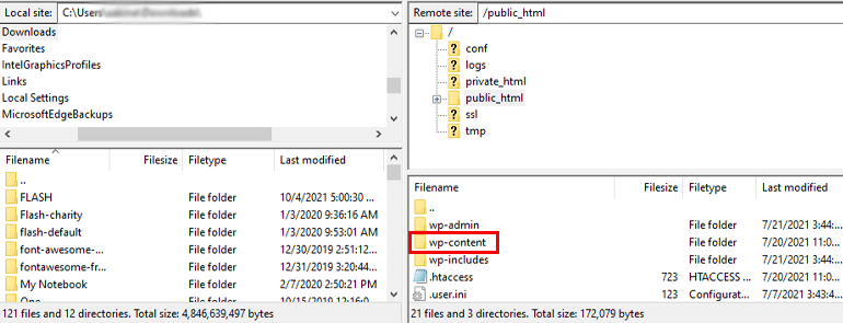 wp-content Folder