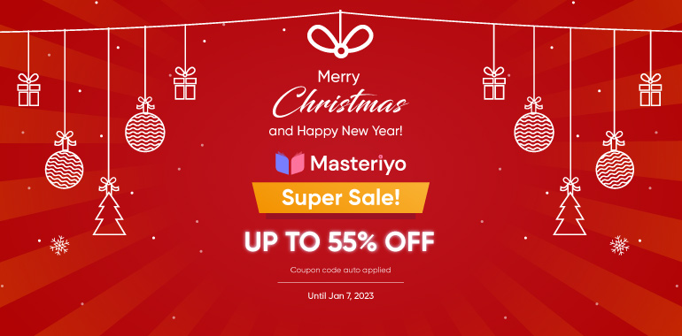 Masteriyo Christmas and New Year Sales 2022 