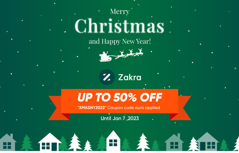 Get 50% Off Zakra WordPress Theme this Christmas Sale 2022!