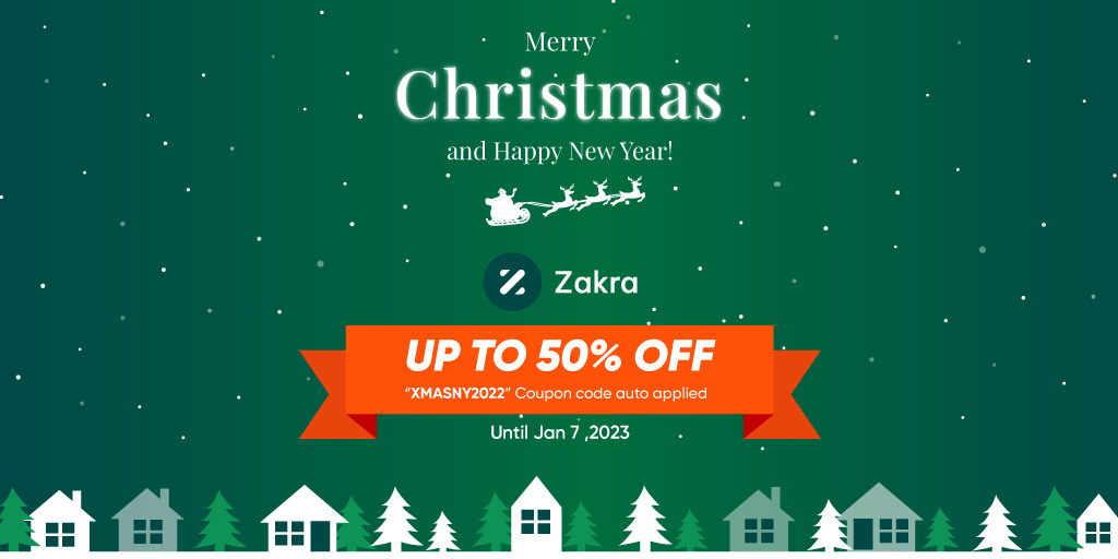 Zakra Theme Christmas Sale