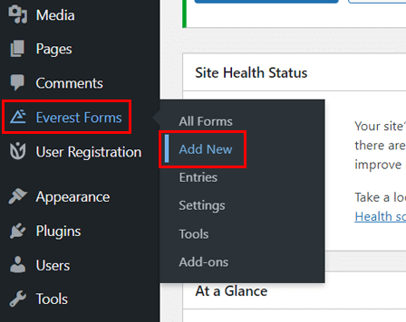 Adding New Forms in Everest Forms