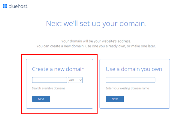 Create a Domain Name