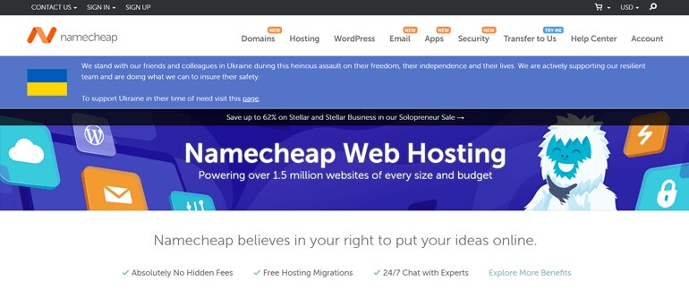 Namecheap One of the Best WordPress Hosting for Small Business