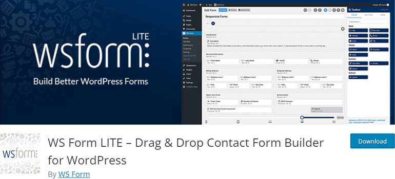 WS Form Lite Multi-Step Form WordPress Plugin