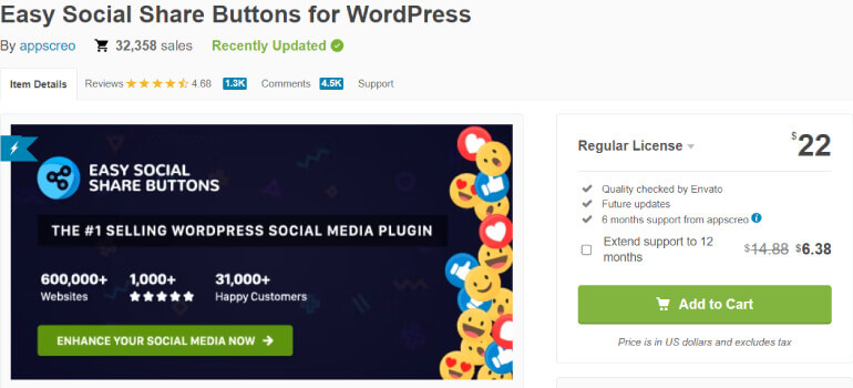 Easy Social Share Buttons for WordPress Social Share Plugins for WordPress