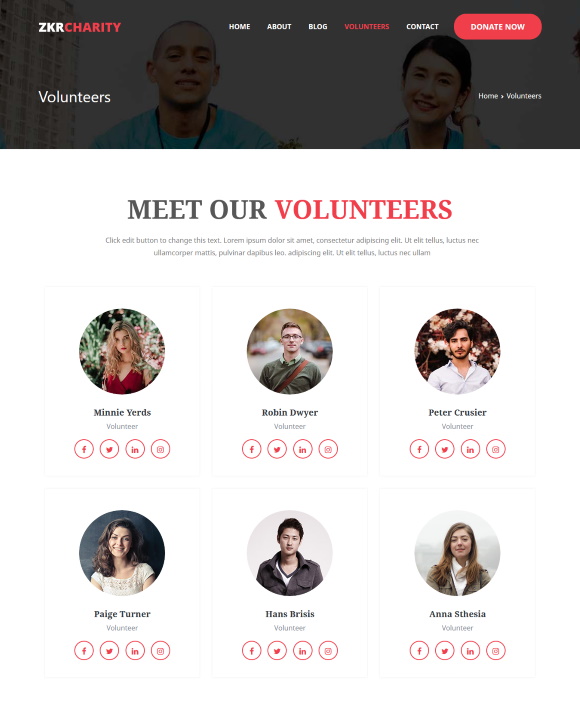 Volunteers – Zakra Foundation