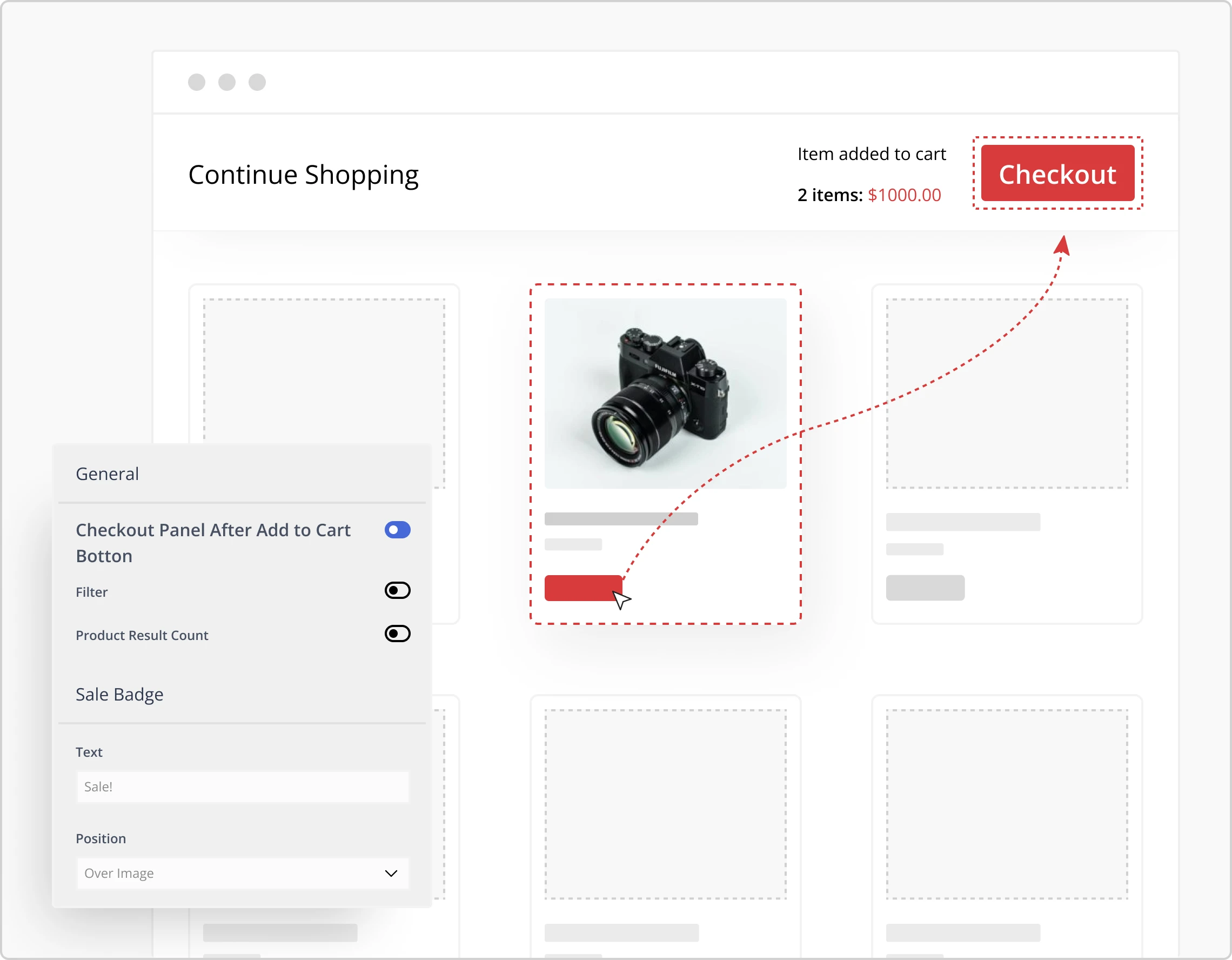 Checkout Panel After Add to Cart - Zakra Theme WooCommerce Feature